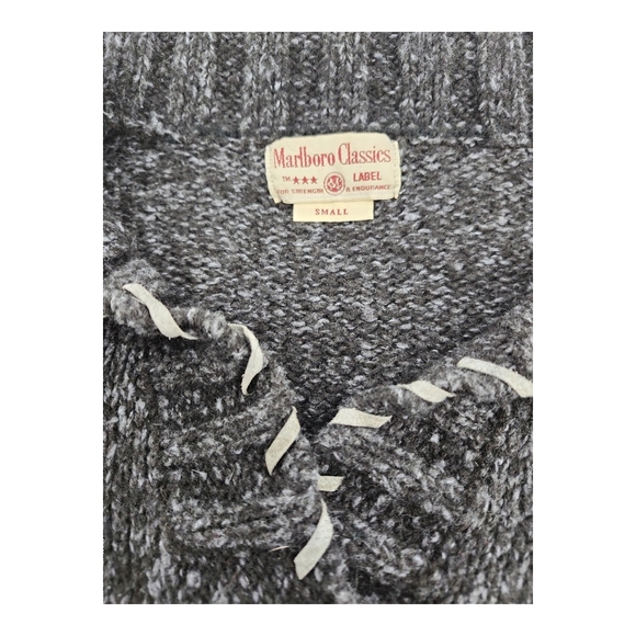 Women's Charcoal Gray Knit Sweater - Picture 4 of 5